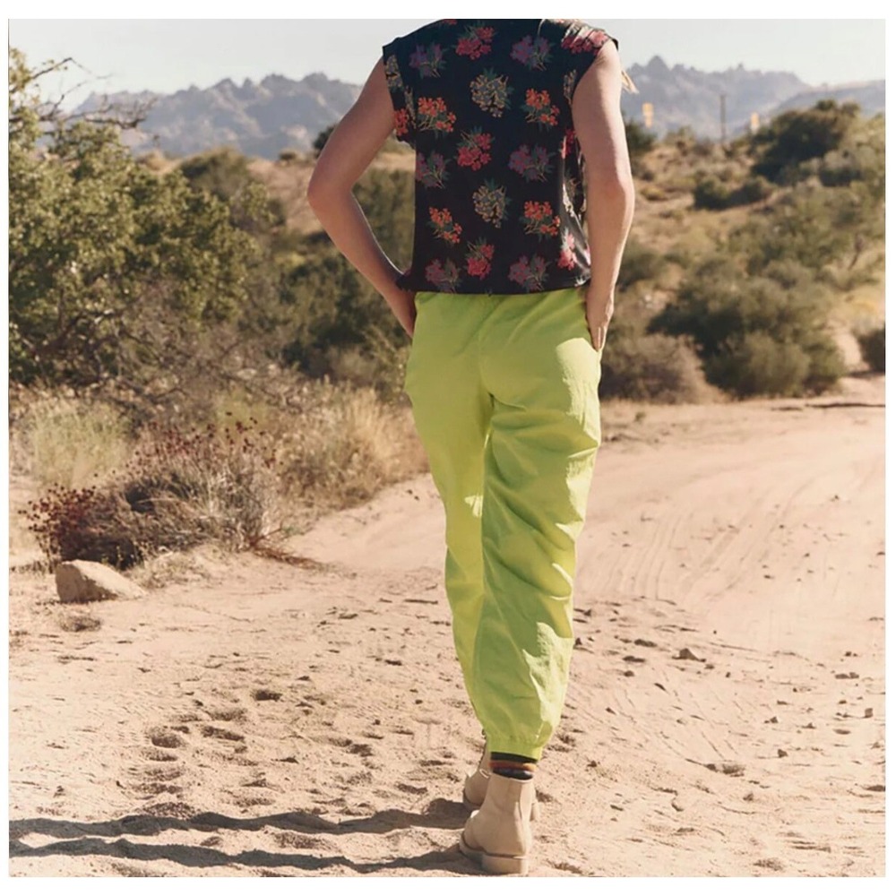 The Great Outdoors The Trailhead Pants Citron Neon Yellow Joggers Size XL NWT - Picture 2 of 16